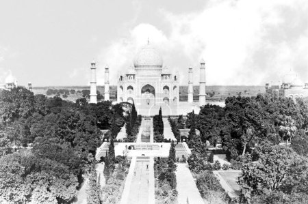 Foto de Viejo vintage lantern diapositiva de taj mahal, Agra, uttar pradesh India, Asia - Imagen libre de derechos