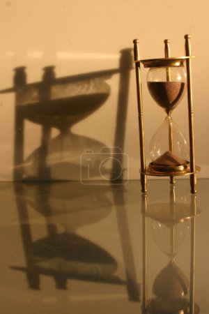 Photo for Sand Clock, time concept - Royalty Free Image