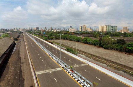 Photo for Eastern freeway flyover Mumbai Maharashtra - Royalty Free Image