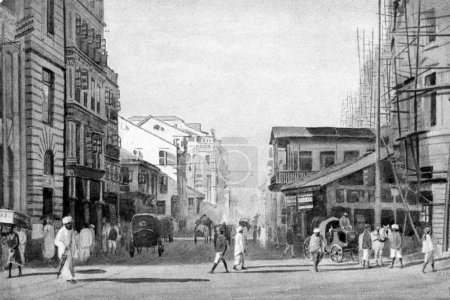 Téléchargez les photos : Vieille photo vintage de la rue Abdul rehiman Mumbai Maharashtra Inde - en image libre de droit