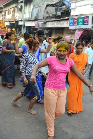Foto de Prostitutas en el festival de yellama, Kamathipura, Bombay Mumbai, Maharashtra, India - Imagen libre de derechos