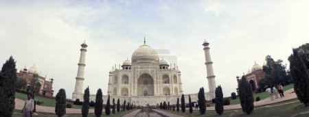 Taj Mahal Panoramic View Of The Taj Mahal ; Agra ; India