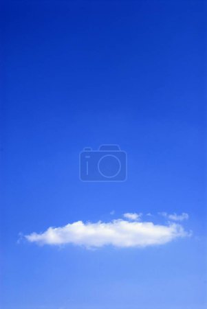 Photo for White clouds and Blue sky ; Otur village ; District Pune ; Maharashtra ; India - Royalty Free Image