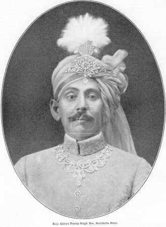 Téléchargez les photos : Princes of India, Raja Aditya Pratap Singh Deo, État de Seraikella, Inde - en image libre de droit