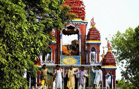 Photo for Lord Jagannath ratha yatra at Mahesh, Calcutta Kolkata, west Bengal, India - Royalty Free Image