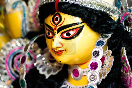 Statue der Göttin Durga, Kalkutta Kalkutta, Westbengalen, Indien