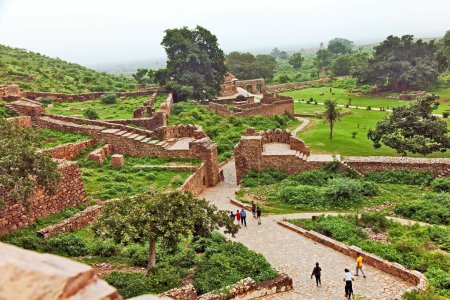 Photo for Fort ruins, Bhangarh, Rajgarh, Alwar, Rajasthan, India, Asia - Royalty Free Image