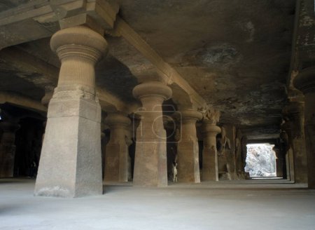 Photo for Pillars of Elephanta caves , Maharashtra , India - Royalty Free Image