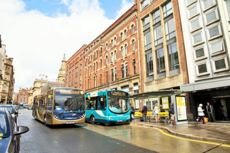 Photo for City bus, Liverpool, England, UK, United Kingdom - Royalty Free Image