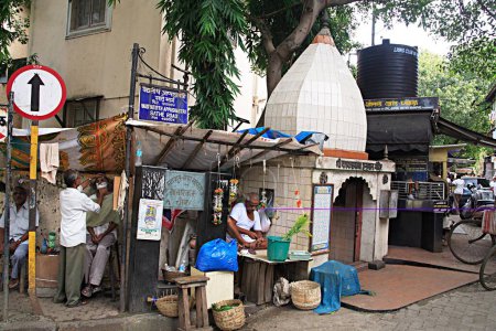 Photo for Place of worship Shree Kakadbaba Hanuman Monkey God Mandir ; Appashastri Sathe Road ; Kakadwadi ; Girgaon ; Charni Road ; Bombay Mumbai ; Maharashtra ; India - Royalty Free Image