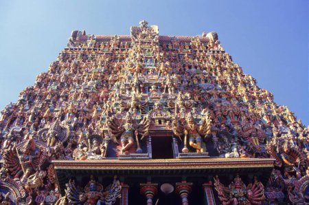 Téléchargez les photos : Temple Meenakshi, Madurai, Tamil Nadu, Inde - en image libre de droit
