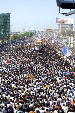Photo for Funeral Procession of Balasaheb Thackeray mumbai maharashtra India - Royalty Free Image