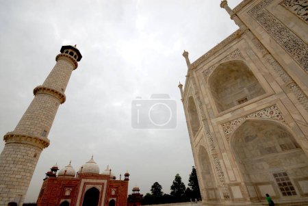 Geometrical designs of Taj mahal ; Agra ; Uttar Pradesh ; India