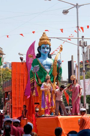 Téléchargez les photos : Idole de rama sur les festivals gudipadva, Bombay, Mumbai, Maharashtra, Inde - en image libre de droit