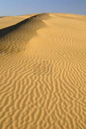 paisaje de dunas de arena Khuri Jaisalmer Rajasthan India Asia