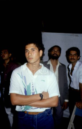 Foto de Jugador de críquet indio del sur de Asia y famoso bateador Sachin Tendulkar, India - Imagen libre de derechos