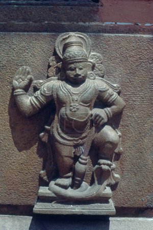 Escultura de piedra en Napier Museum, Trivandrum, Kerala, India, Asia
