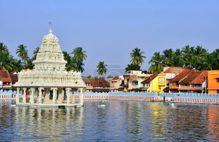 Water tank at thanumalayan temple at suchindram tamil nadu india Asia