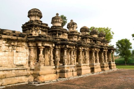 Foto de Templo de Kailasanatha en areniscas construido por el rey de Pallava Narasimhavarman & hijo Mahendra ocho siglos en Kanchipuram; Tamil Nadu; India - Imagen libre de derechos