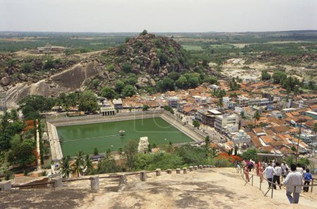Photo for Aerial view of Shravanabelagola, Karnataka, India - Royalty Free Image
