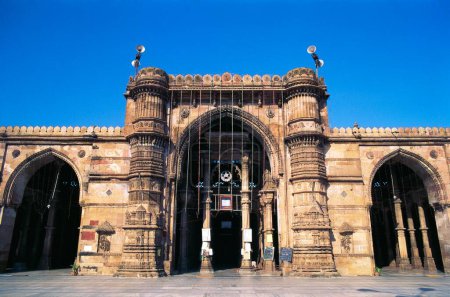 Téléchargez les photos : Jama masjid 1423 A.D, Ahmedabad, Gujarat, Inde - en image libre de droit