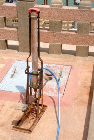 Water pump at Vivekananda rock memorial ; Kanyakumari ; Tamil Nadu ; India