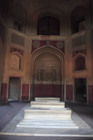 Chambres funéraires dans la tombe de Humayun construite en 1570, Delhi, Inde Patrimoine mondial de l'UNESCO