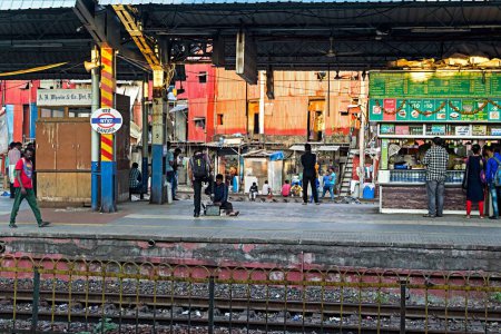 Photo for Bandra Railway Station, Mumbai, Maharashtra, India, Asia - Royalty Free Image