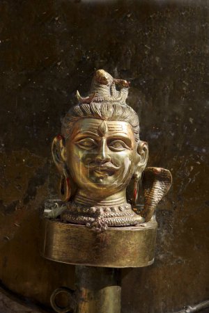 Jagdish temple ; brass image of Lord Shiva ; Udaipur ; Rajasthan ; India