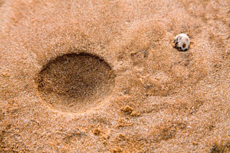 Téléchargez les photos : Courbe créative et forme sable motif texture photographie d'art ; Aksa plage ; Malad ; Bombay Mumbai ; Maharashtra ; Inde - en image libre de droit