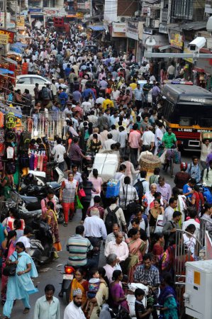 Photo for Bhuleshwar market, charni road, mumbai, maharashtra, India, Asia - Royalty Free Image