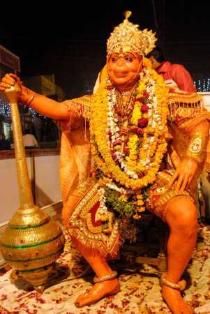 Photo for Jai Shree Hanuman costume ; Varanasi ; Uttar Pradesh ; India - Royalty Free Image