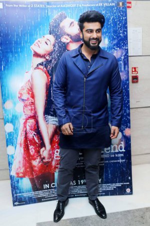 Téléchargez les photos : Arjun Kapoor, acteur indien, promotion du film Half Girlfriend, New Delhi, Inde, 12 mai 2017 - en image libre de droit