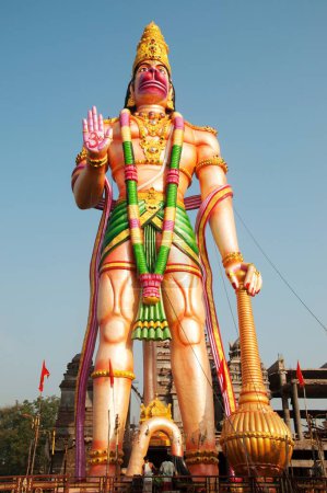 Téléchargez les photos : Statue de Hanuman, nandura, maharashtra, Inde, Asie - en image libre de droit