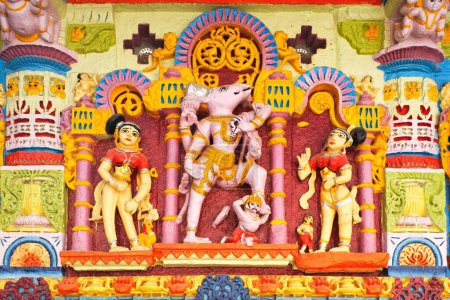 Foto de Krishna svrup vishnu templo, Valam, Visnagar, Mehsana, Gujarat, India - Imagen libre de derechos