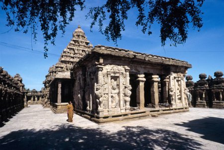 Téléchargez les photos : Temple Kailasanathar à Kanchipuram, Tamil Nadu, Inde - en image libre de droit