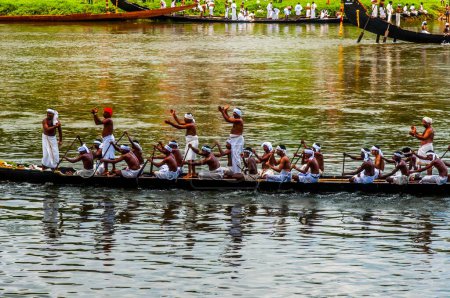 Photo for Snake boat race, onam festival, kerala, india, asia - Royalty Free Image