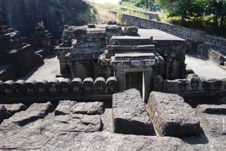 Foto de Templo de Kailasa, cuevas de ellora, aurangabad, maharashtra, India, asia - Imagen libre de derechos