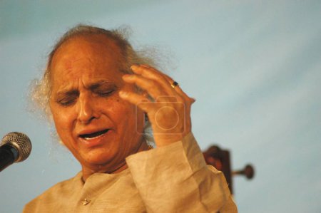 Photo for Pundit Jasraj classical vocalists, India - Royalty Free Image