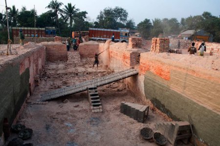 Photo for Brick Making Heat Chamber Naopala Howrah West Bengal India Asia - Royalty Free Image