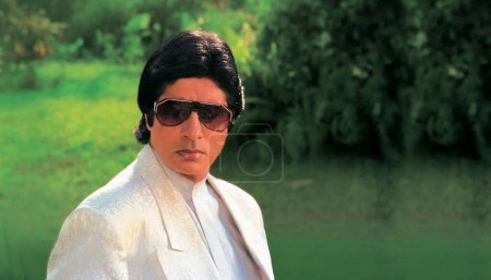 Photo for South Asian Indian actor Amitabh Bachchan shoot for Agneepath film, Bombay Mumbai, Maharashtra - Royalty Free Image