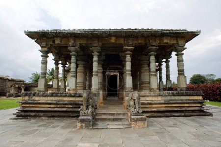 Photo for Parsvanatha temple at jain bastis ; Halebid Halebidu ; Hassan ; Karnataka ; India - Royalty Free Image