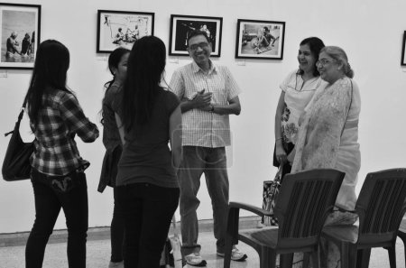 Téléchargez les photos : Exposition de photographies de Jagdish Agarwal, Galerie d'art Jehangir, Mumbai, Maharashtra, Inde, Asie - en image libre de droit