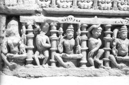 Statue, Rani ki vav, stepwell, patan, Gujarat, Indien, Asien