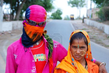 Téléchargez les photos : Couples Rajasthani, Jodhpur, Rajasthan, Inde - en image libre de droit
