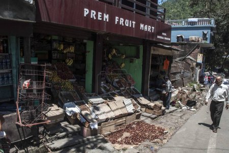 Photo for Prem fruit mart shop, bhowali, nainital, uttarakhand, India, Asia - Royalty Free Image