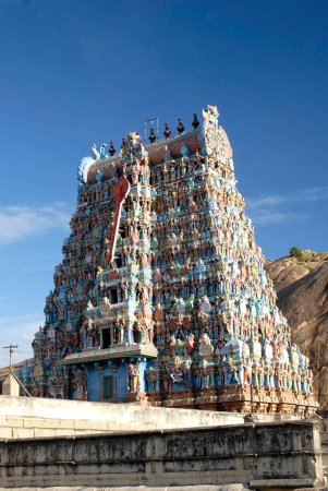 Rajagopuram of Subrahmanya Swami temple ; Tirupparankundram ; Tamil Nadu ; India