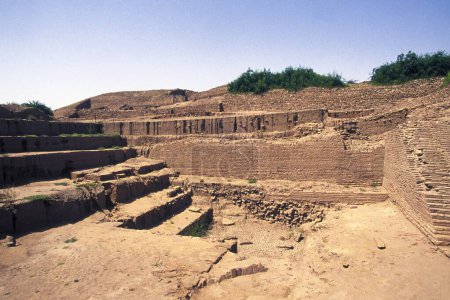 Ruine structure ; Dholavira ; Kutch ; Gujarat ; Inde