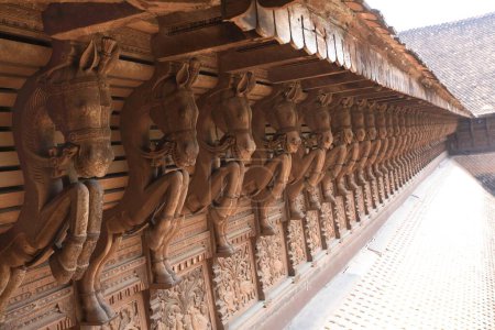Dächer verschiedener Teile des Puthen Maliga Kuthiramalika Palace Museum; Thiruvananthapuram oder Trivandrum; Kerala; Indien