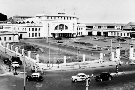Photo for Old vintage photo of bombay central station mumbai maharashtra India - Royalty Free Image